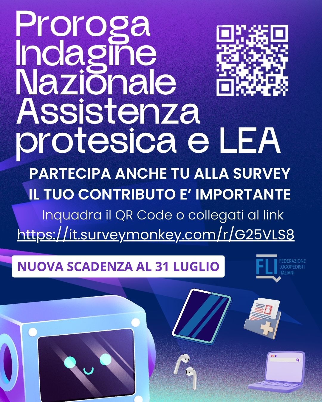proroga survey assistenza protesica e LEA 31 luglio